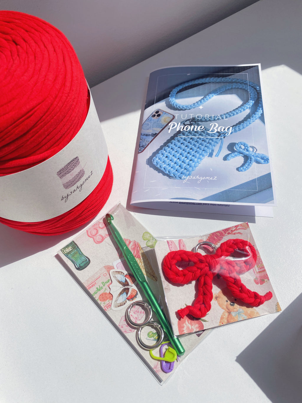 Kit de Crochê Phone Bag
