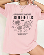 Camiseta Crocheter - Rosa Baby