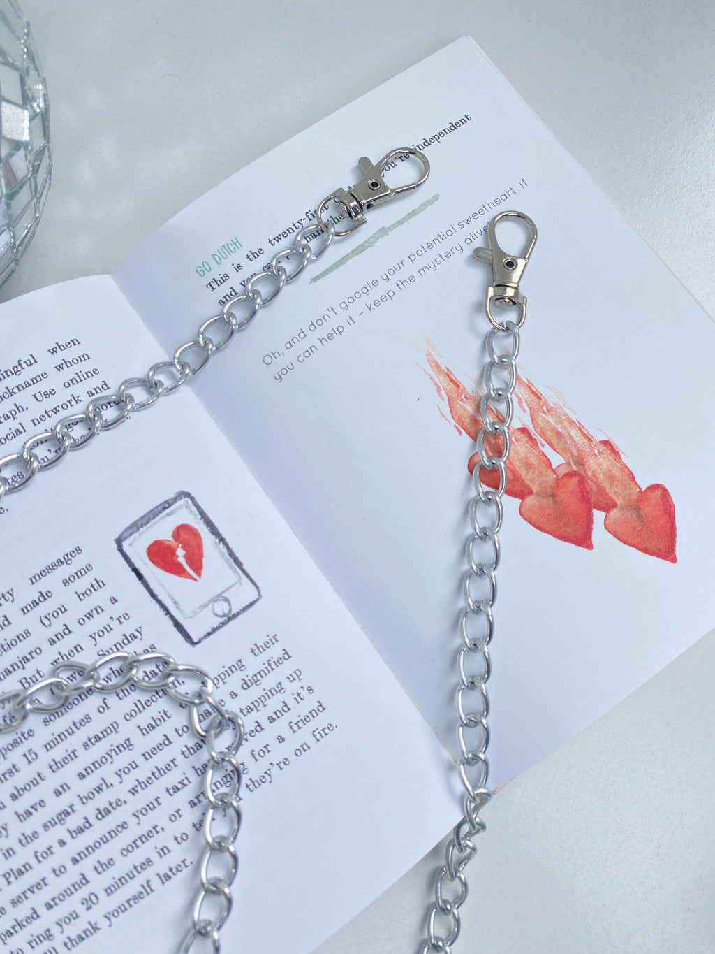 Asa de Cadena Lista Plateada