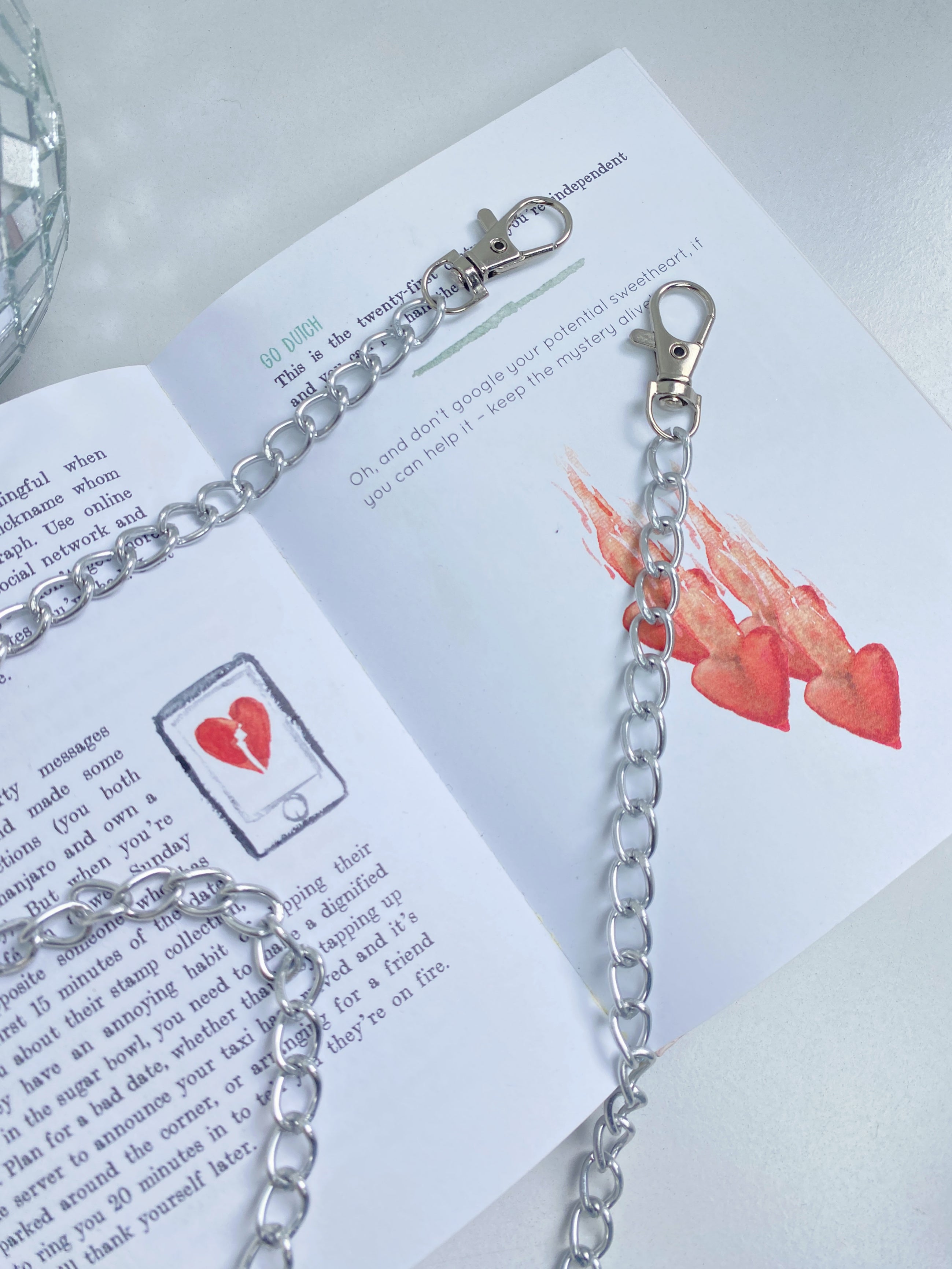 Asa de Cadena Lista Plateada