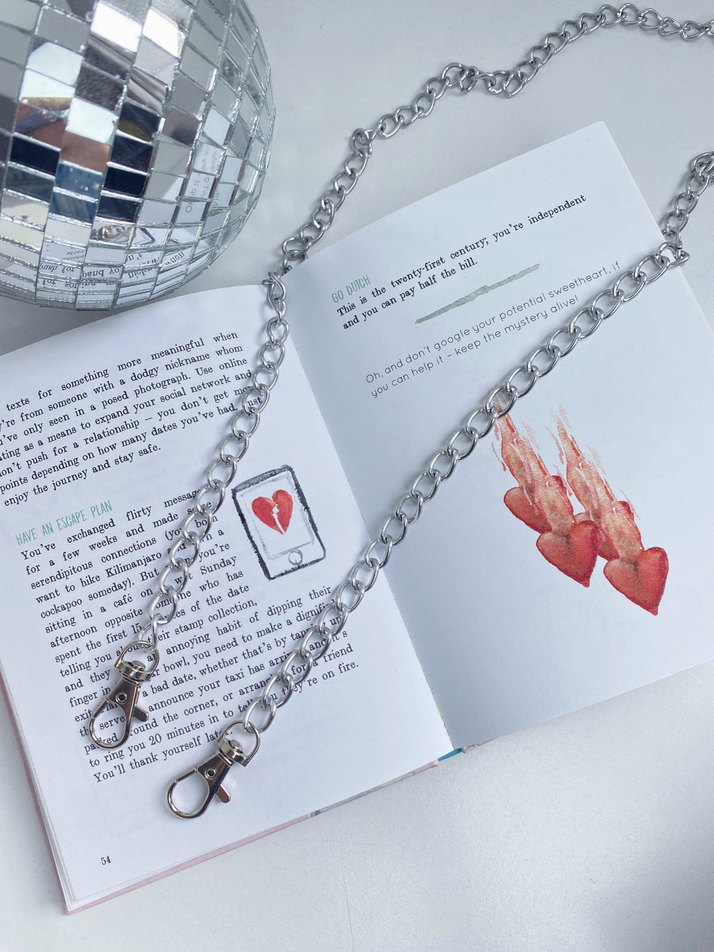 Asa de Cadena Lista Plateada