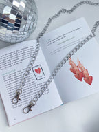 Asa de Cadena Lista Plateada