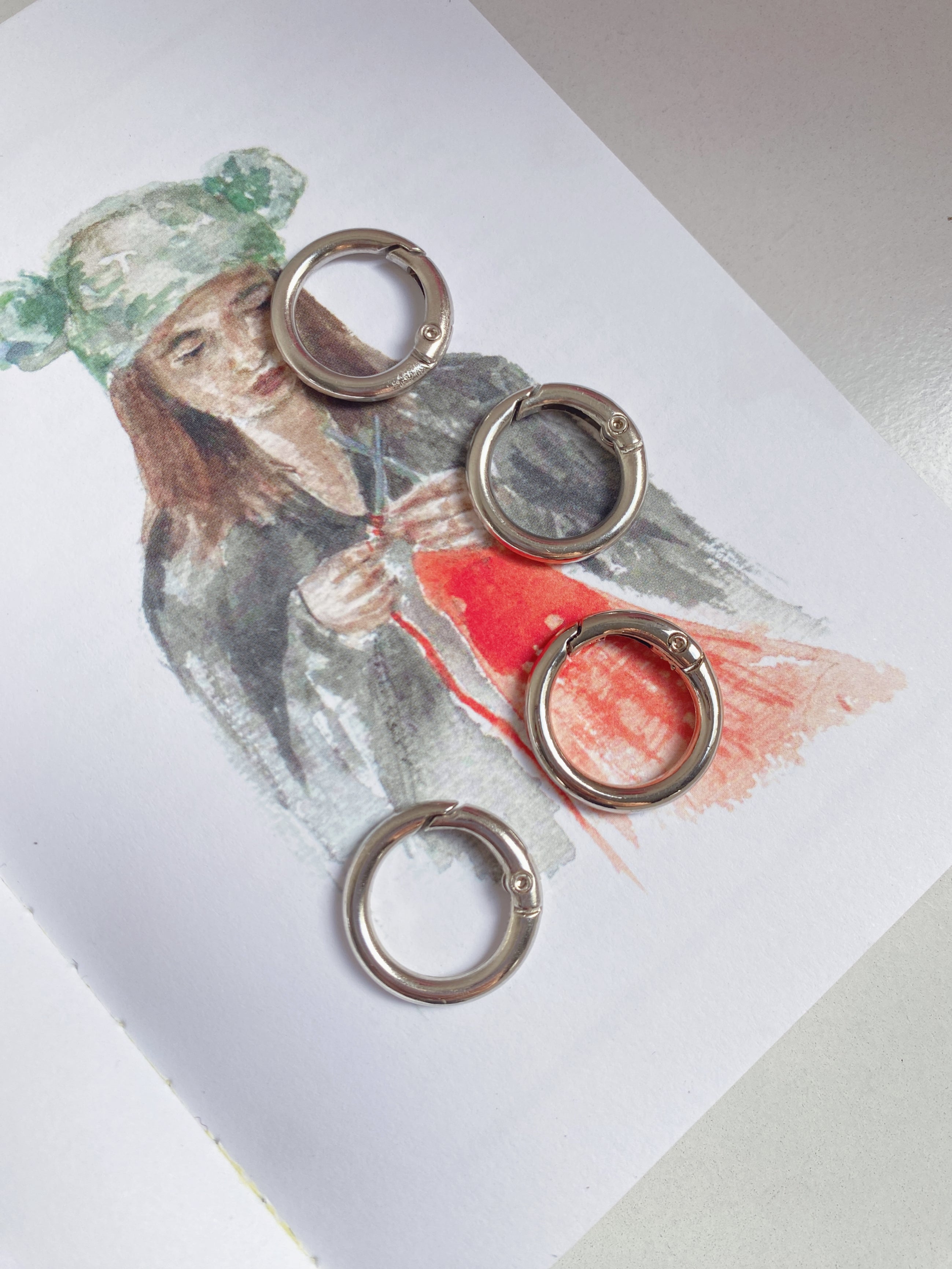 Kit 4 Fechos Argolas Articuladas