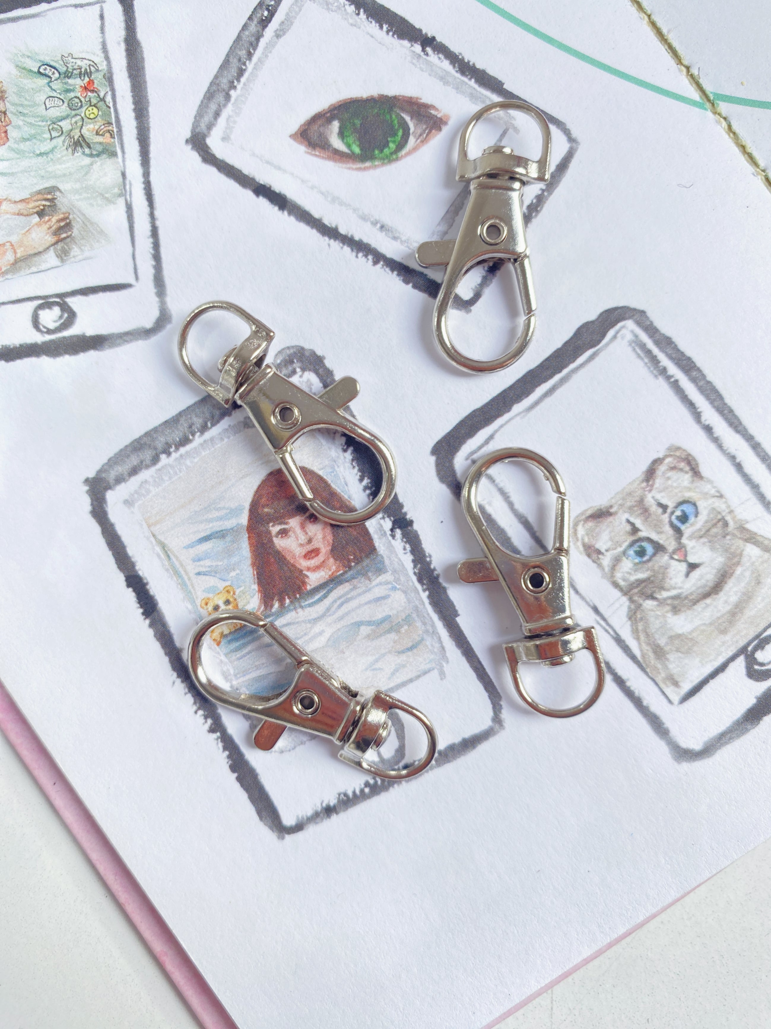 Kit 4 Fechos Mosquetão Lagosta