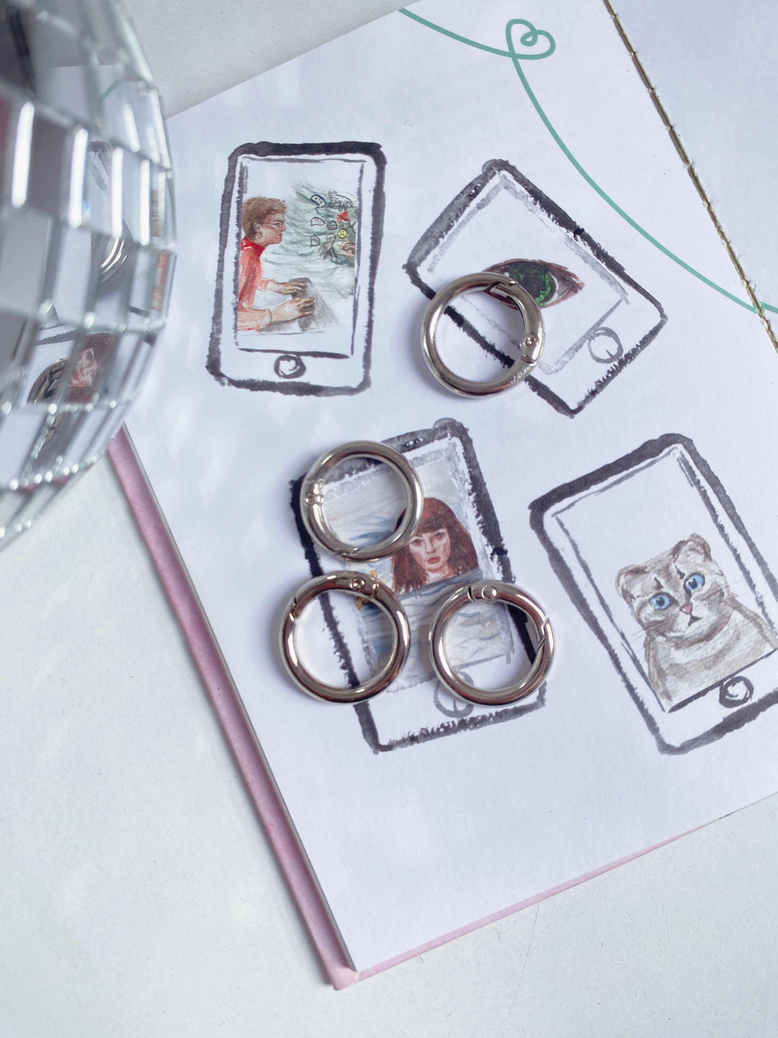 Kit 4 Fechos Argolas Articuladas