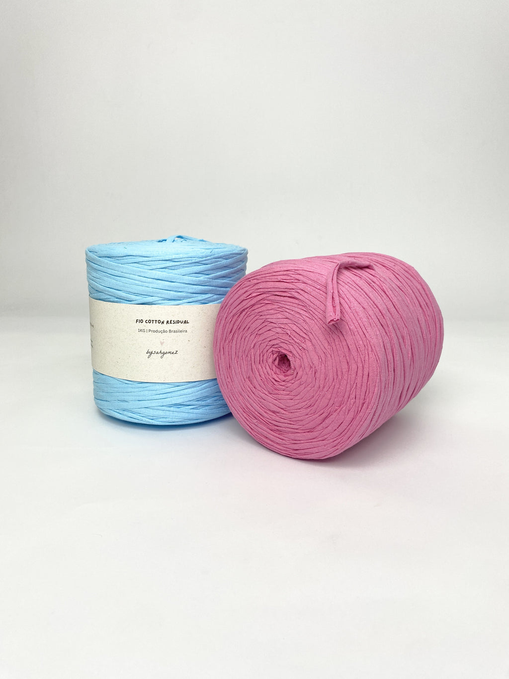 Kit Fio de Malha Residual 1KG - Azul e Rosa