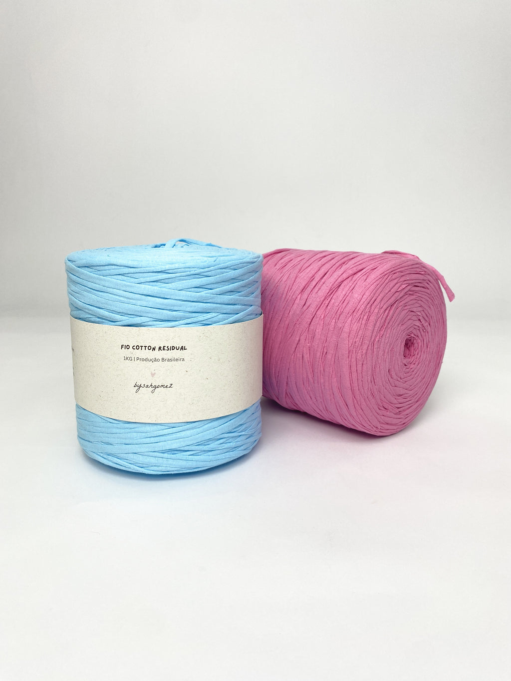 Kit Fio de Malha Residual 1KG - Azul e Rosa