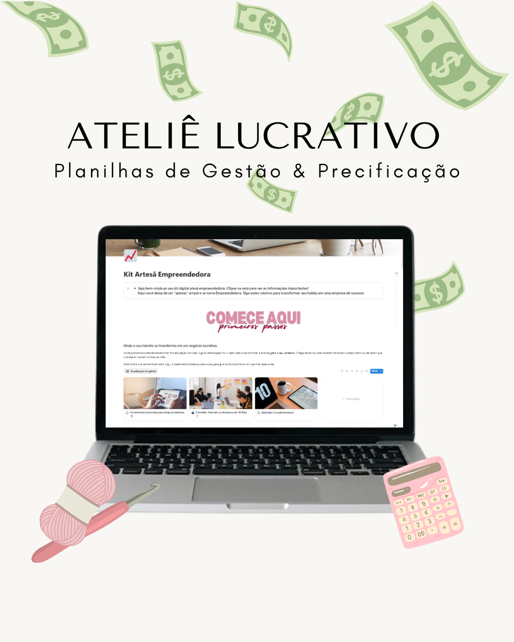 Kit Artesã Empreendedora (Notion)