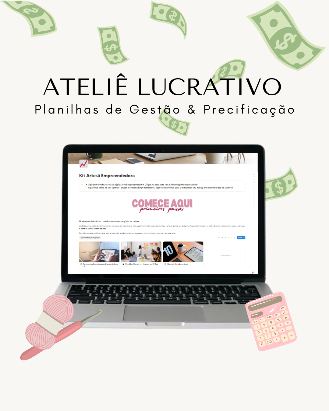 Kit Artesana Emprendedora (Hojas de Cálculo de Gestión y Estrategia)