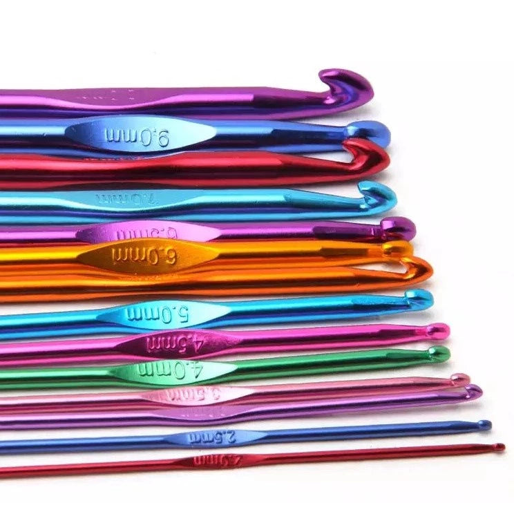 Agulha de Crochê Alumínio Color